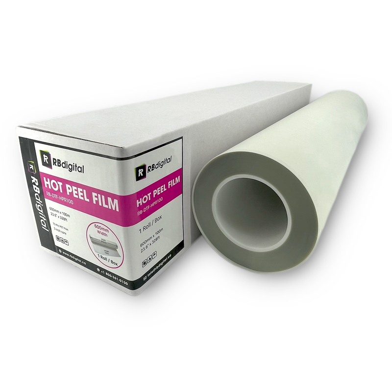 DTF Hot Peel Film V1 - Roll (24" x 100m)