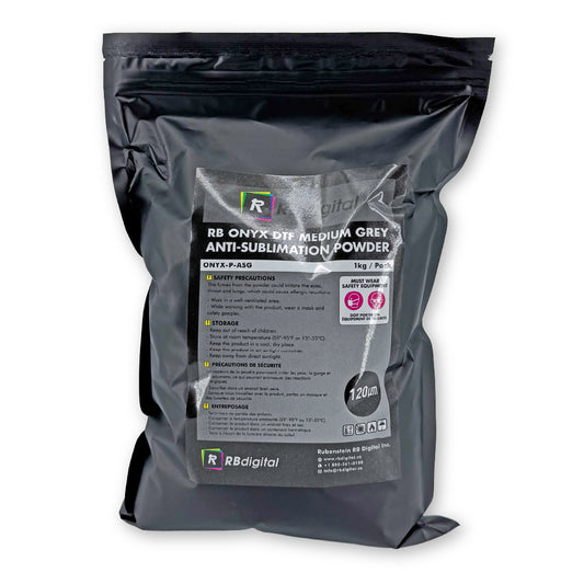 RB Onyx DTF Grey Medium Anti-Sublimation Powder