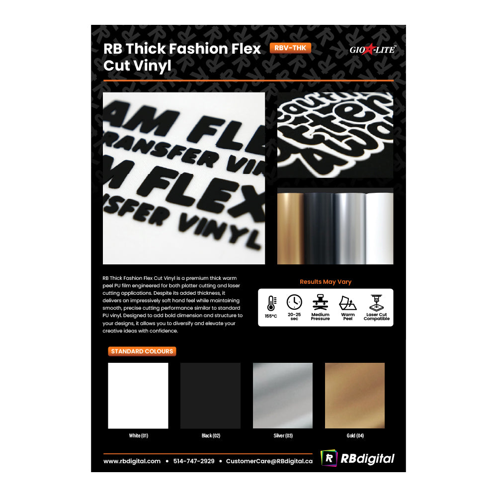 Nuancier et guide d'application RB Vinyl