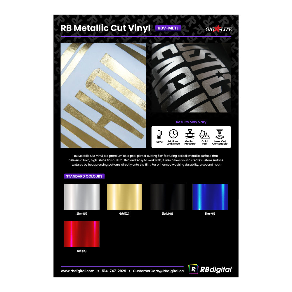 Nuancier et guide d'application RB Vinyl