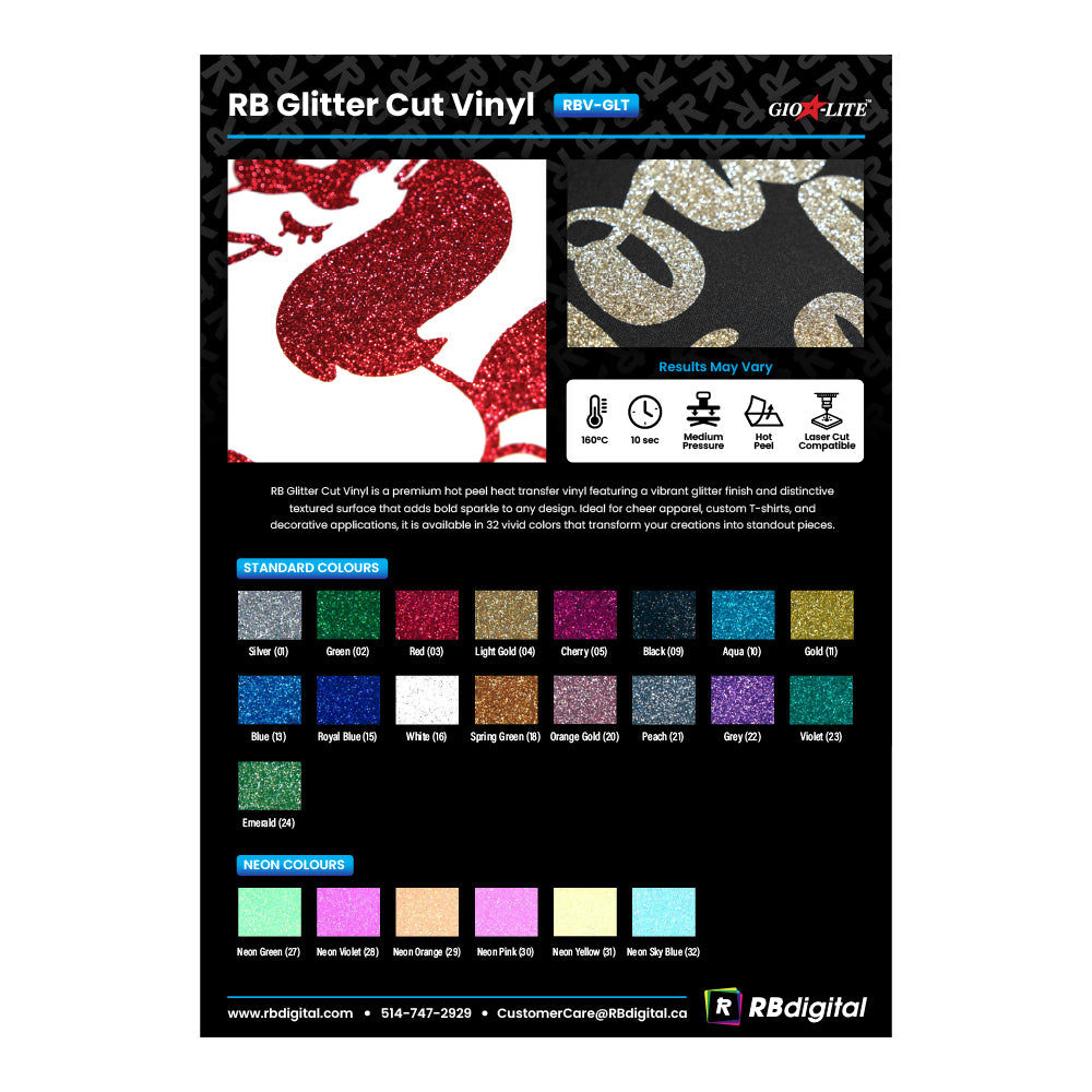 Nuancier et guide d'application RB Vinyl