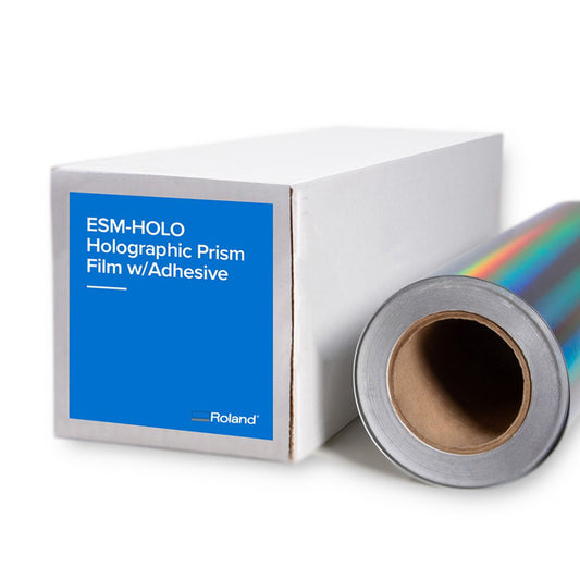 Film imprimable holographique prismatique avec adhésif (ESM-HOLO)