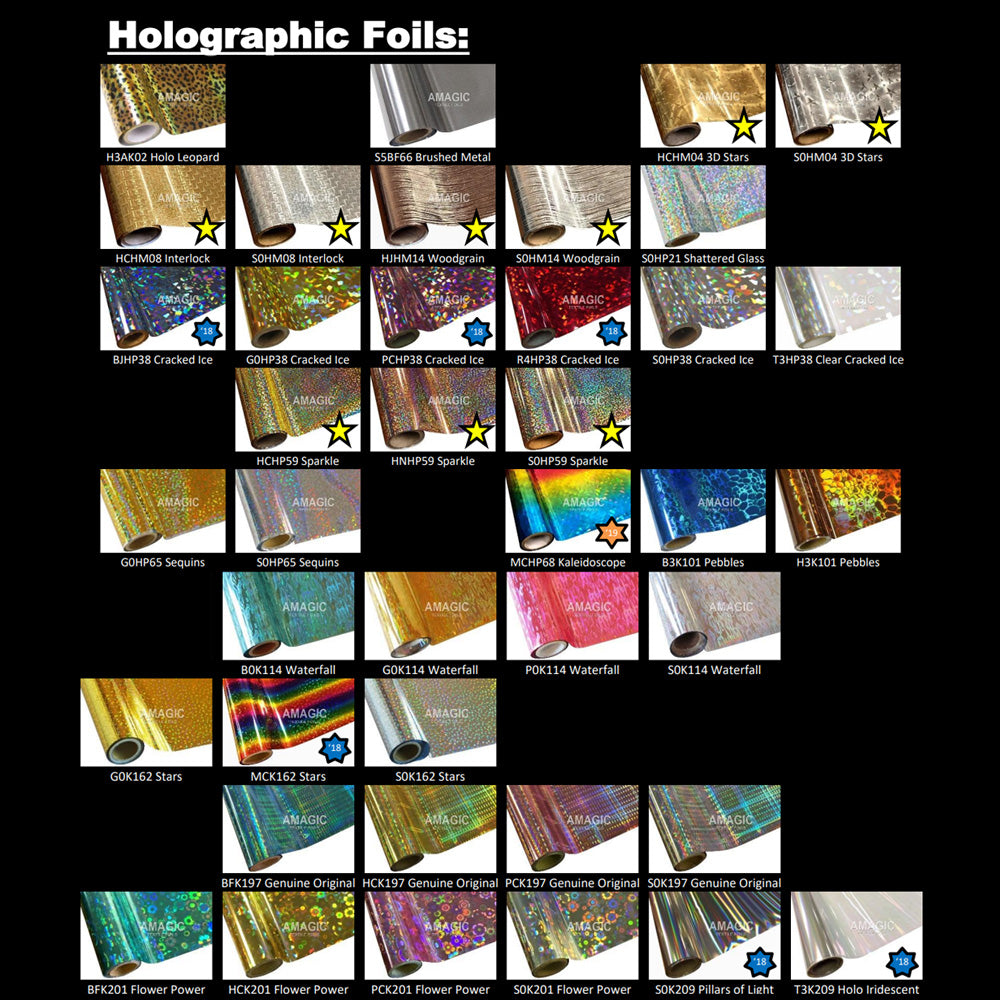 Échantillon de livre de feuilles de presse à chaud textiles Amagic pour sérigraphie