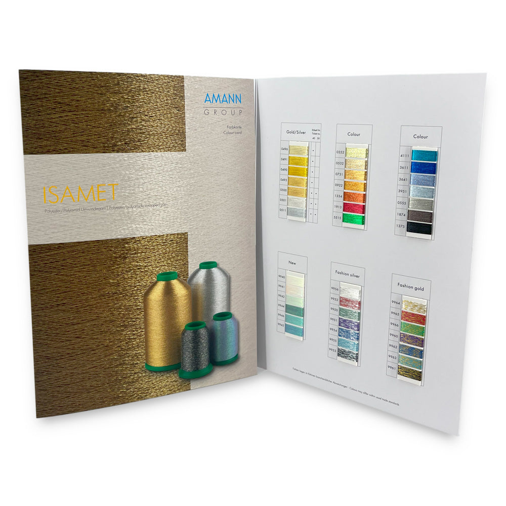 Cartes d'échantillons de couleurs ISAMET