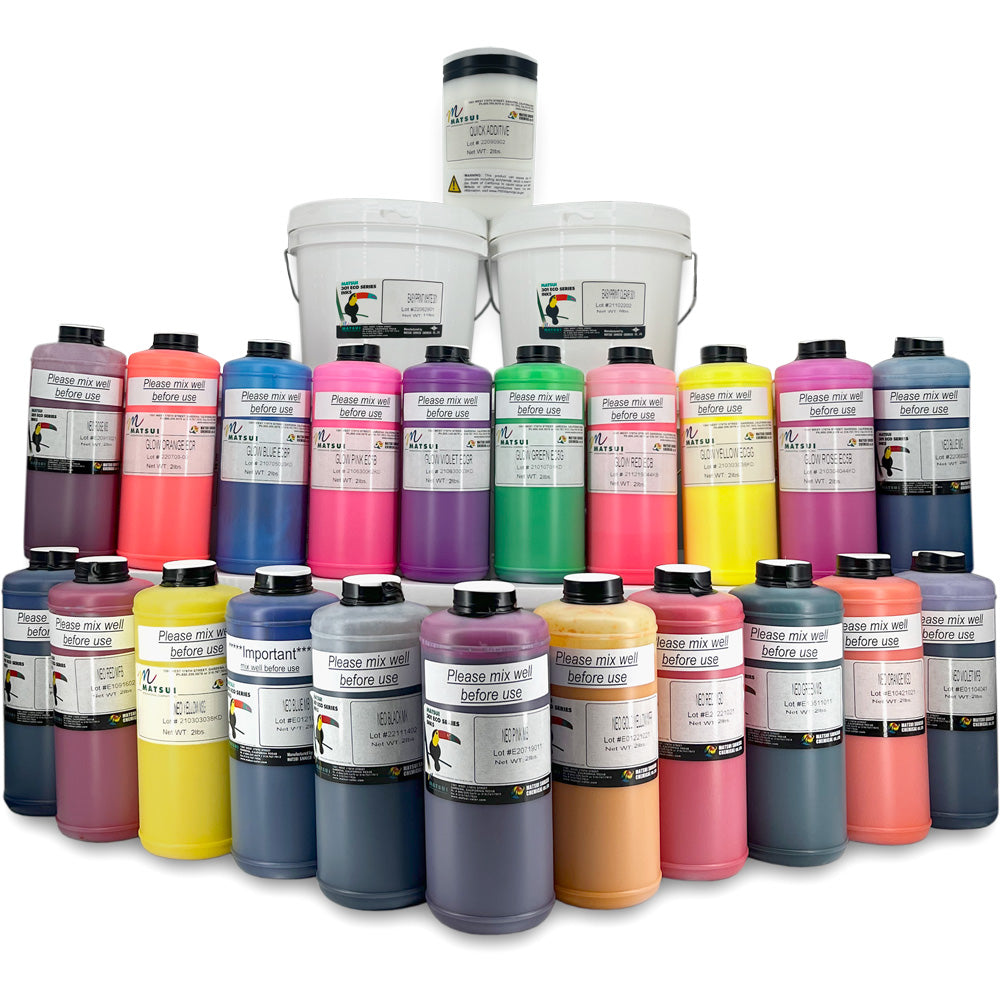 Kit de démarrage de couleurs néo-pigmentées et phosphorescentes à base d'eau Matsui Easy Print