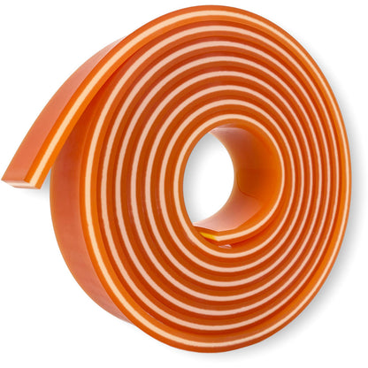Serilor LC - Lame de racle en polyuréthane orange/blanc/orange, duromètre 55/90/55