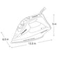 240IR Velocity Sensor Compact Vapor Generator Steam Iron