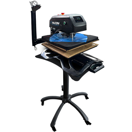 Falcon Bolt Single Heat Press (Electrical Auto 16" x 20" Heat Press with Foot Pedal, Lasers and Stand)