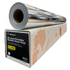 Vinyle métallique argenté imprimable RB Luma 4mil PVC/PET (adhésif permanent transparent, évacuation de l'air)
