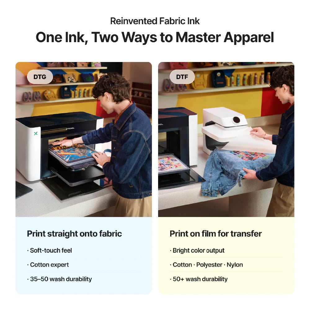 xTool O1 Omni Printer (UV, UV DTF, DTG and Direct-to-Fabric Printing in One)