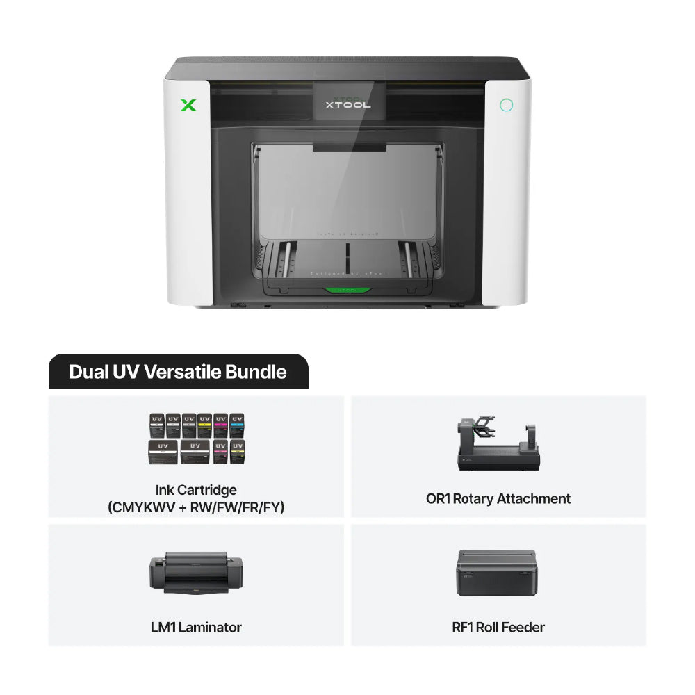 xTool O1 Omni Printer (UV, UV DTF, DTG and Direct-to-Fabric Printing in One)