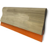 Raclette de sérigraphie à manche en bois et lame de longueur personnalisée - Orange 60 Durometer